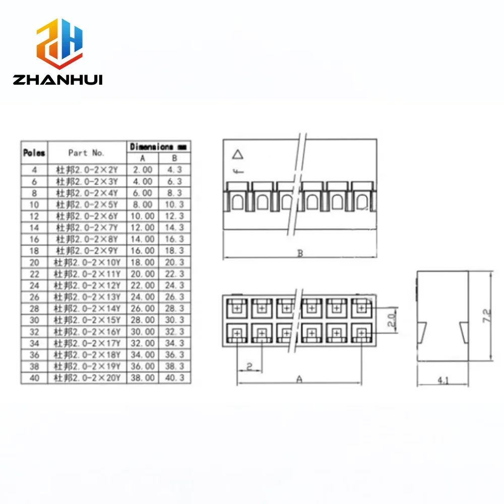370Pcs 2.0mm Dupont Connector Kit, Double Row Pin Header Housing & Female Terminal Set, Jumper Wire DIY Electronics Components view 5