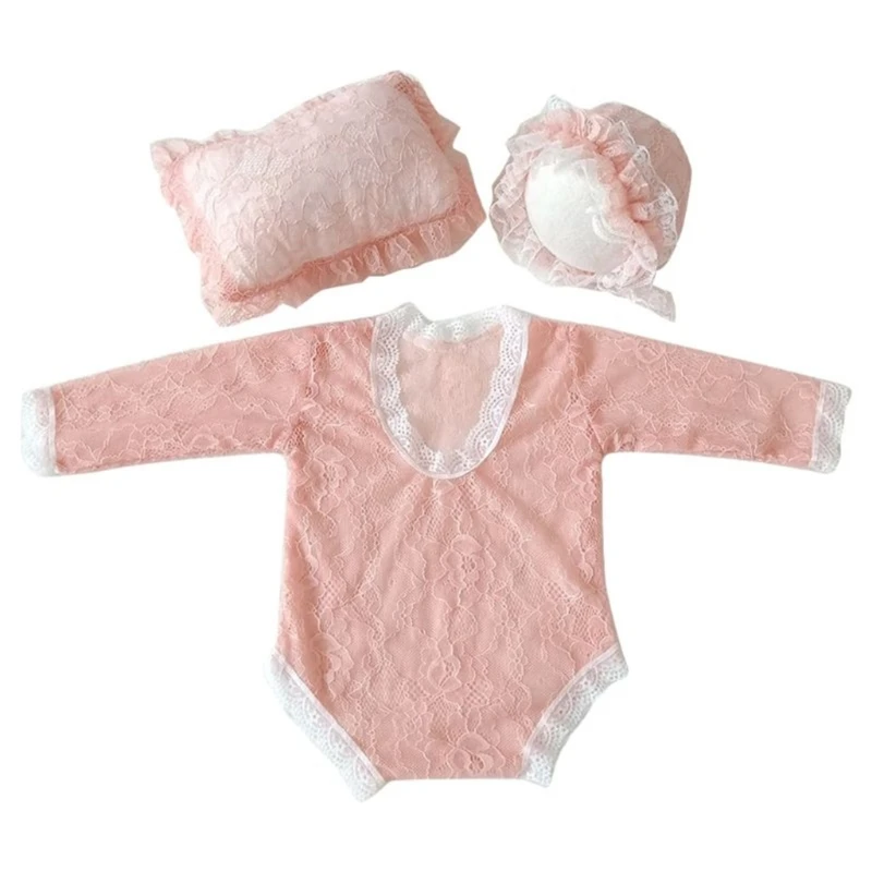 New Newborns Shower Gift Photo Clothes One-piece & Hat Baby Photography Props Outfit