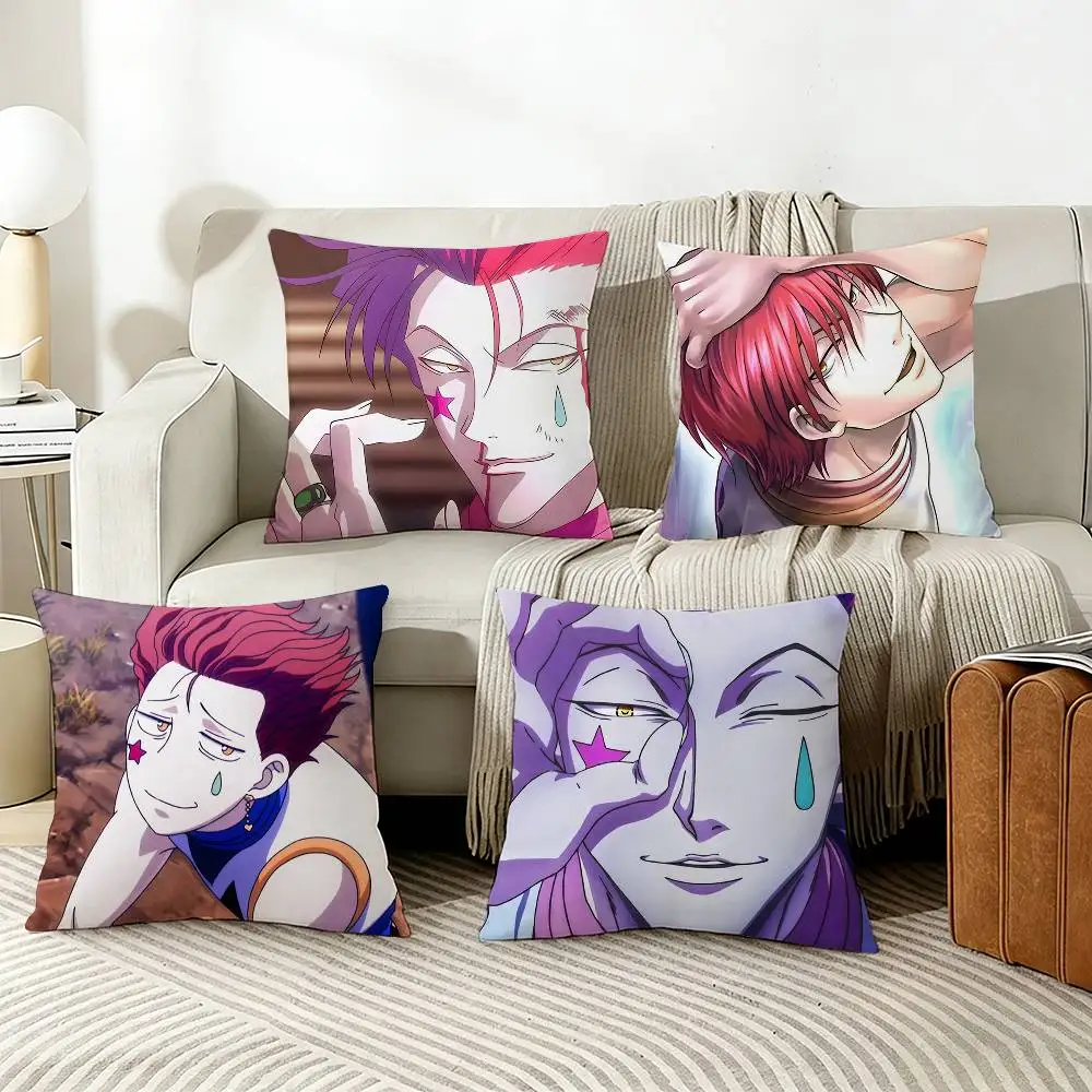 

H-Hisoka H-Hunter X Hunter Pillow Cover Sofa Cushion Cover Home Room Decoration Children Gift