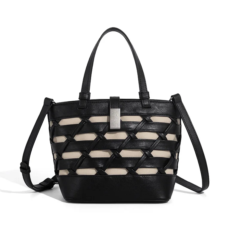 

Women's Hollow Out Shoulder Bags New French Lazy Style Vegetable Basket Tote Bag Stylish and Practical Female's Handbags Purses