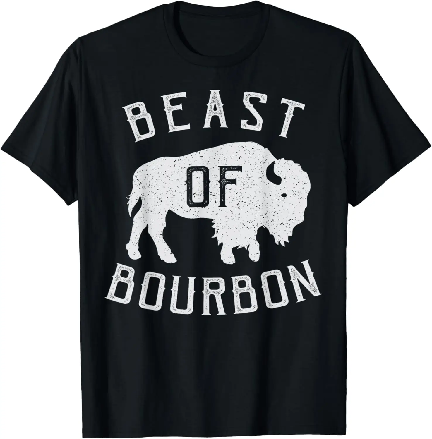 

Beast of Bourbon Drinking Whiskey design Bison Buffalo Party T-Shirt