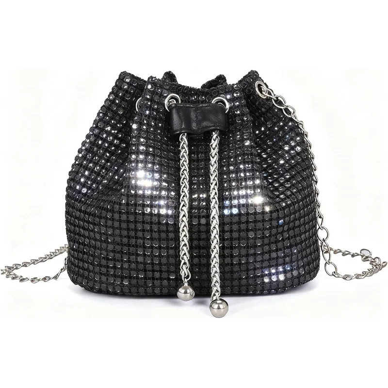 Sacs de soirée élégants pour femmes, pochette à strass, sac à dos scintillant, sac à bandoulière pour dames, fête voyage