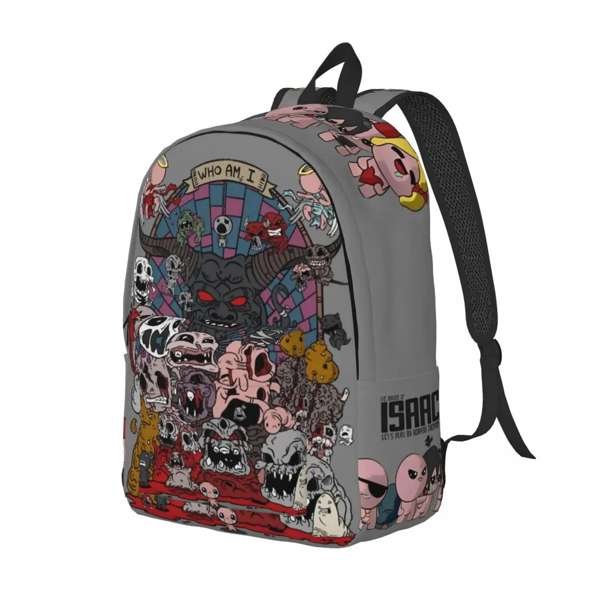 The Binding Of Isaac Rebirth Backpack Men Women High School Business Daypack Video Game Laptop Computer Canvas Bags with Pocket