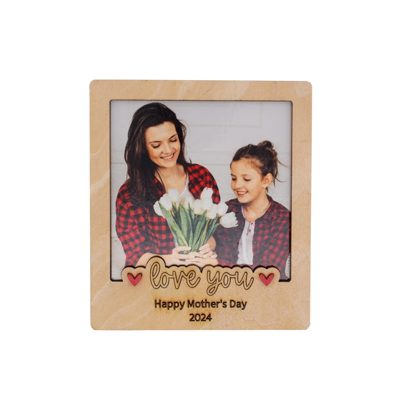 

Free shipping 30Pcs/Lot Fridge Magnets MDF Photo Frame Loving Memory Sublimation MDF Photo Frame Blanks for Heat Press