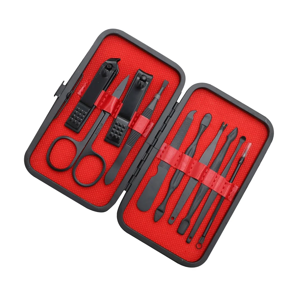 Stainless Steel Nail Clippers Kit for Men Women Travel Size Pedicure Tools Manicure Set Grooming Toe Nail Clippers Professional
