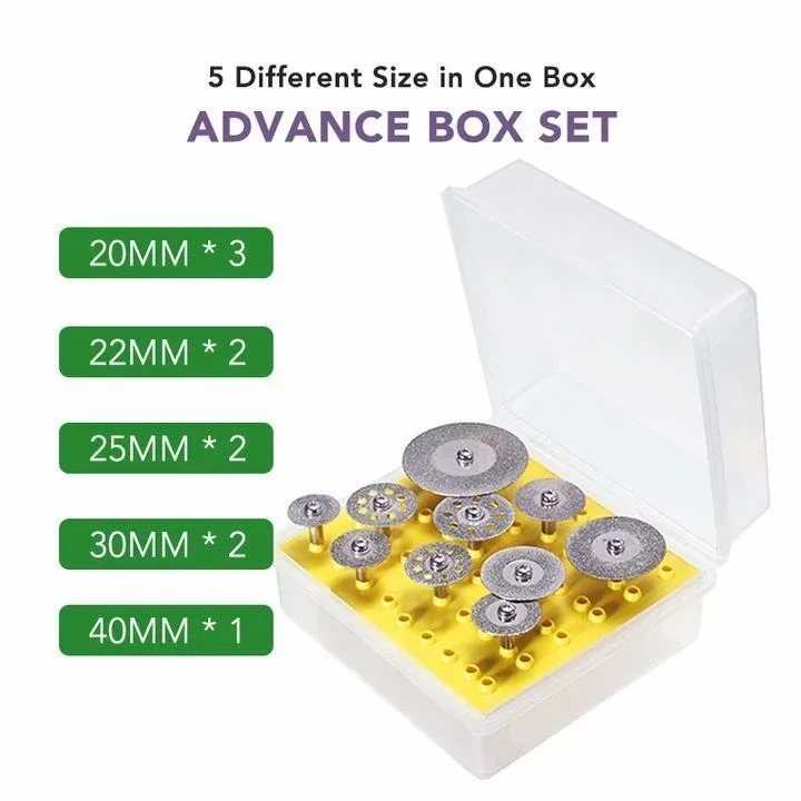 10PCS/Set Double Sided Diamond Glass Grinding Disc Ceramic Tile Cutting Disc Polishing Tools