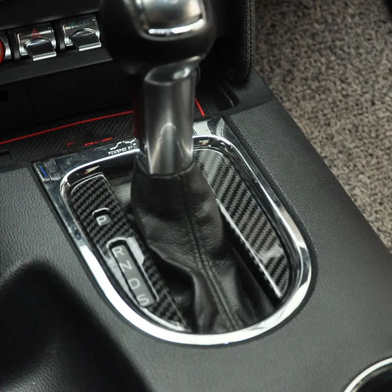 Gear Shift Panel Decoration Strips Car Stickers For Ford Mustang 2015-2021 Interior Accessories personalize  Trim