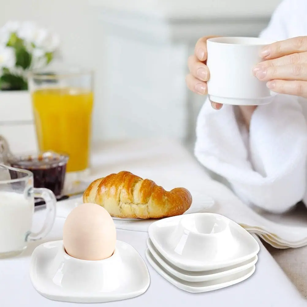 2 Portavasos de Porcelana para Huevos, Tazas para Huevos Poché, Vasos para Huevos, Desayuno, para Huevos Cocidos Blandos