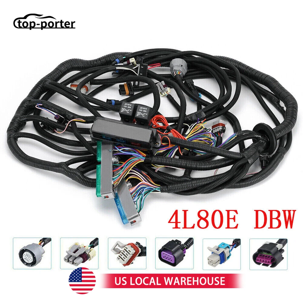 

Exchange Wiring Harness For 2003-2007 LS LS3 Vortec Stand Alone Wire Harness Drive By Wire 4L80E 4.8 5.3 6.0 DBW