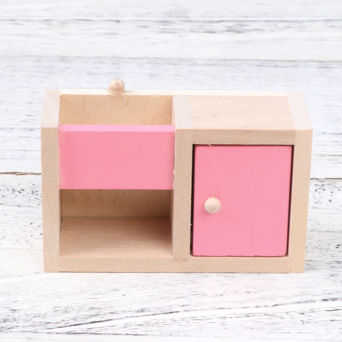 Poppenhuis Meubels Minikoelkasten Restaurant Set Poppenhuis Speelgoed Bamboe DIY Rekwisieten