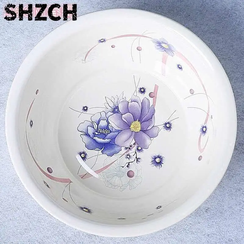 Nordic Extra-thick Vintage Enamel Basin Sink Soup Basin Washbasin Basin Can Be Heated By Naked Fire Bathroom Furniture Sets ins