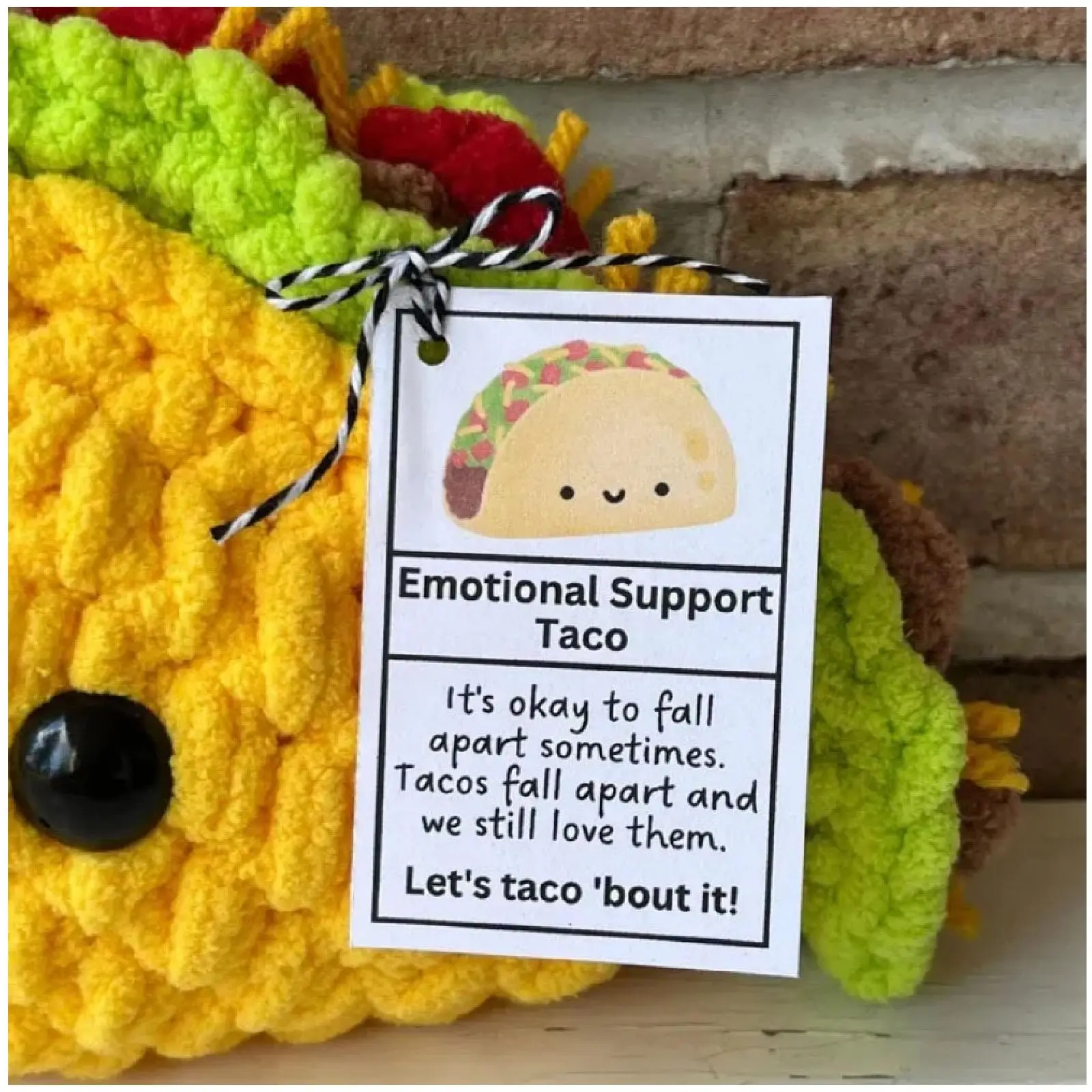 Adorable juego de peluche de comida, regalos de comodidad emocional hechos a mano para amigos y familiares: lindo soporte para cualquier ocasión