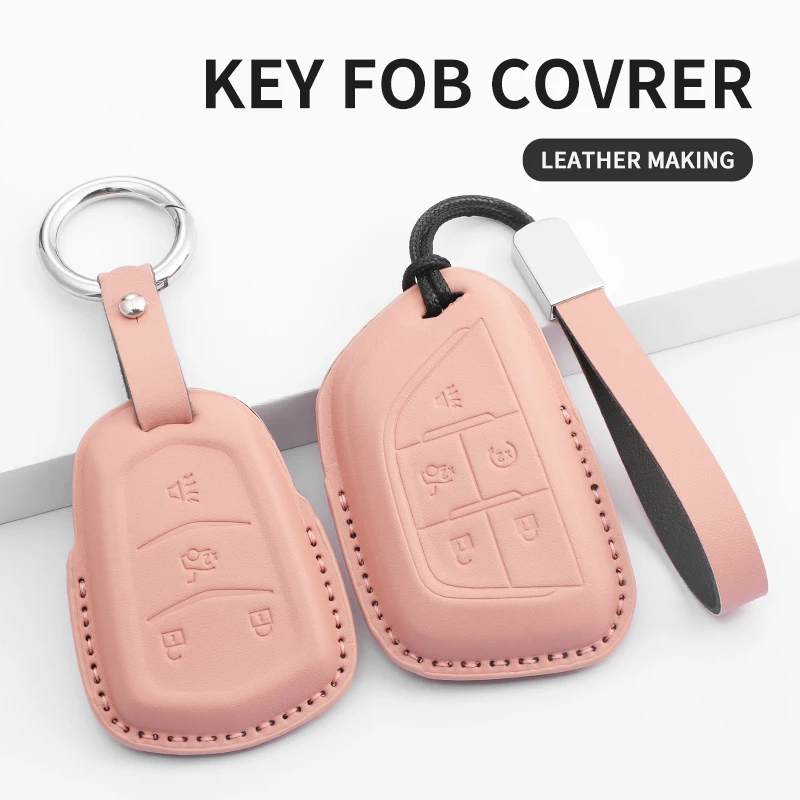 

Car Remote Key Case Cover Shell Fob for Cadillac ATS CT6 CTS DTS XT5 Escalade ESV SRX STS XTS ELR Car Key Protection Accessories