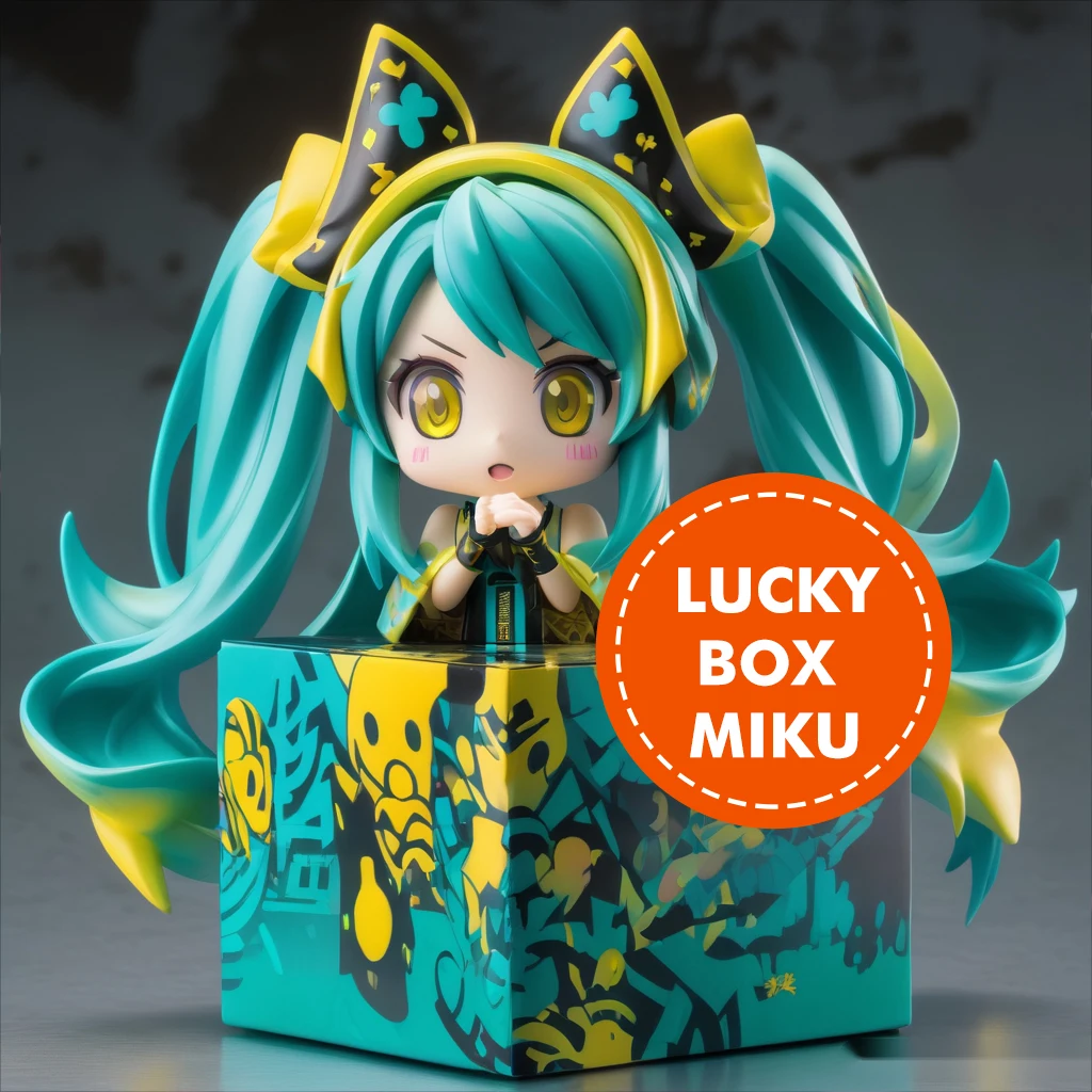 Hatsune Mirai lucky Gift Box Miku Mystery Box Anime Figure Game Action Figure Blind Box Lucky Model Doll Lucky Model Toy