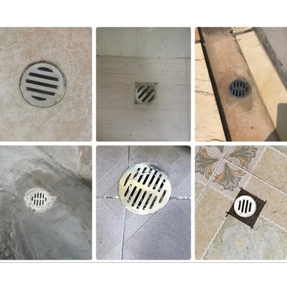 Floor Drain 50mm-200mm Stainless Steel Balcony Drainage Roof Round Floor Drain Cover Rain Pipe Cap PVC Drain Pipe Floor Drain