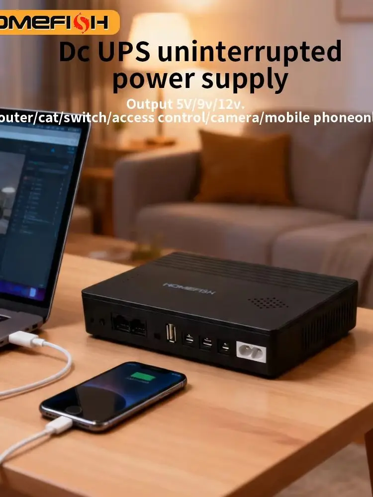 18W DC1018L Mini-USV Unterbrechungsfreie Stromversorgung 5V 9V 12V Backup-Batterie AC220-265V Weitspannungs-Notstrom- und Dauerstromversorgung