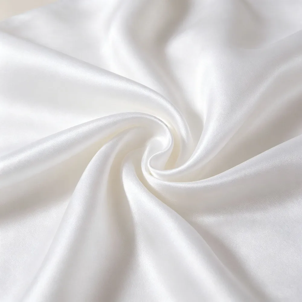 Solid Single-sided Silk Pillowcase Backside Made of Imitation Silk Pillowcase Protect Hair Skin Silk Pillow Case Standard Queen