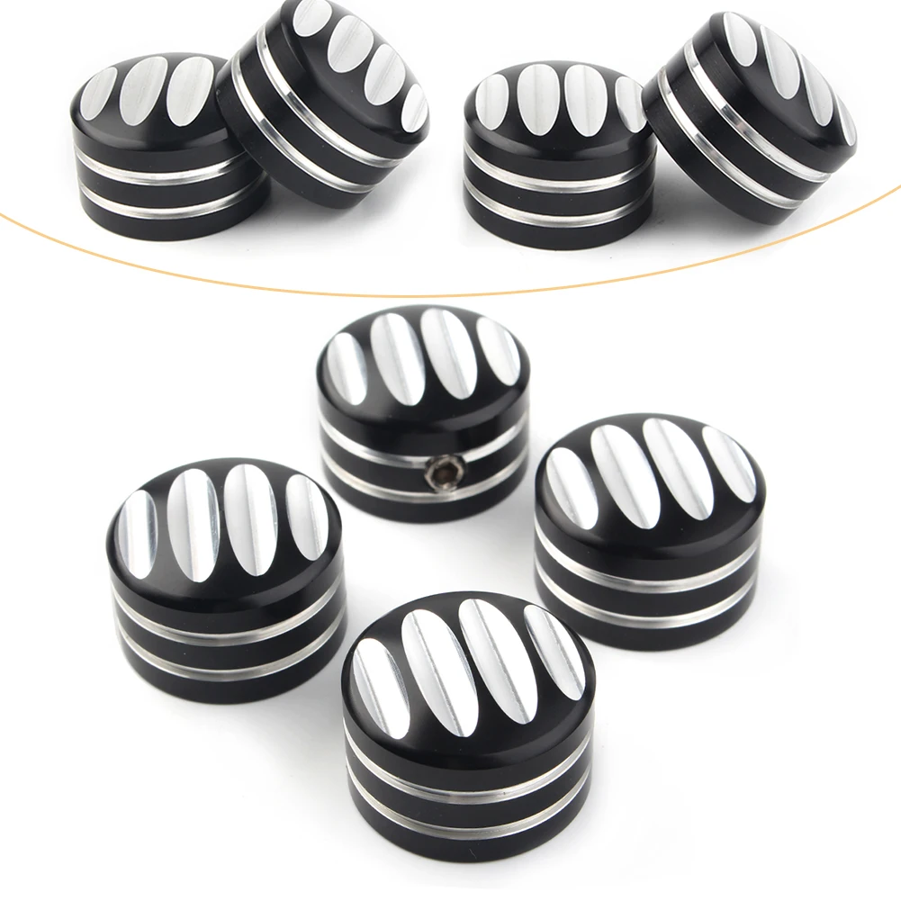 Motorcycle Engine Piston Screw Cover Caps CNC Aluminum For Harley all Twin Cam models 1999-Later 4Pcs/Set