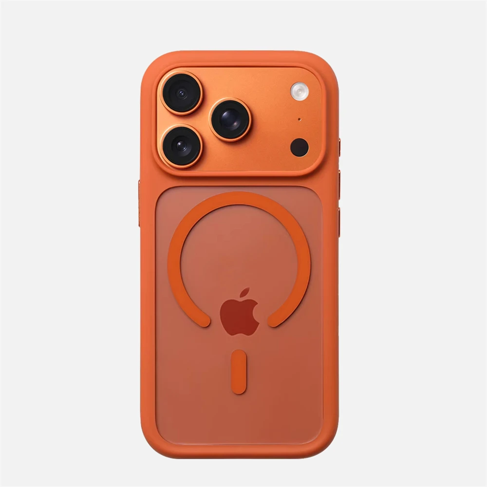 Luxuriöse Transparente Magnetische Schutzhülle für iPhone 18 17 16 Pro Max für Magsafe Kabelloses Laden Stoßfeste Klare Hartschale – Detail 10