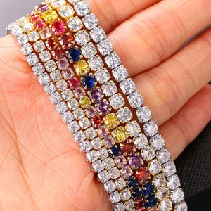 Einfacher Tennis -Cholar für Frauen und Männer, Kristallkette im Nacken, Hip -Hop -Trend, Schmuckzubehör, OHN016 12 Hauptverkäufe männliche Diamantkette - №4