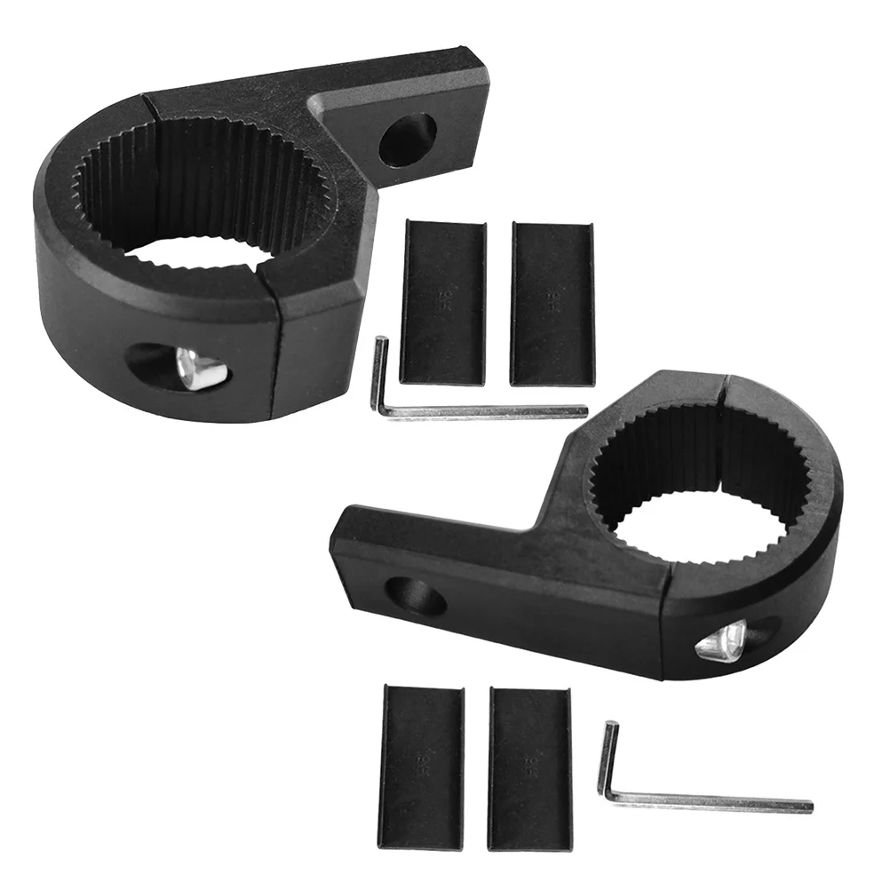 

2Pcs Motorcycle Headlight Clamps ABS Handlebar Hook Clamp Mounting Bracket for Spotlight Tube Mounting Motorcycle Light Bracket