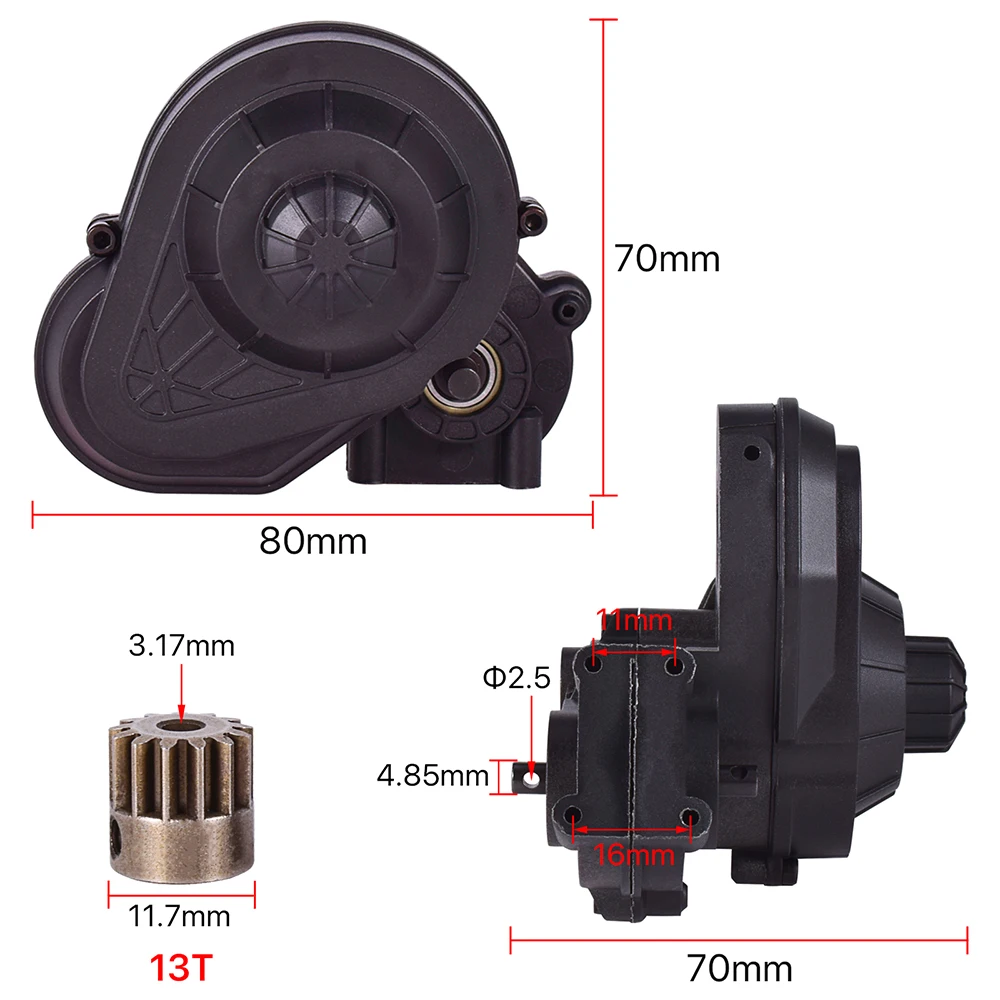 مجموعة تروس نقل علبة التروس الكاملة لـ 1/10 RC الزاحف المحوري SCX10 II 90046 ترقيات نقل SCX10 II الأصلي