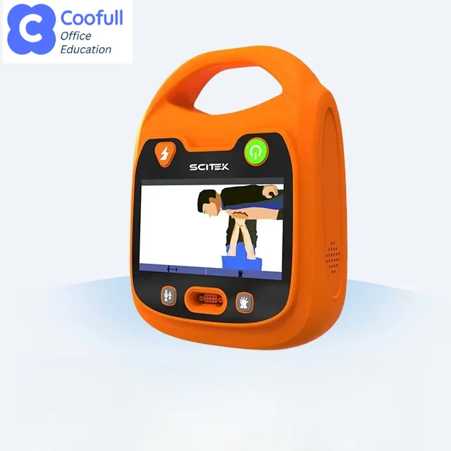 COOFULL SCITEK Automatic External Defibrillator Automatic Self-check Function Multiple Intelligent Safety protection LED