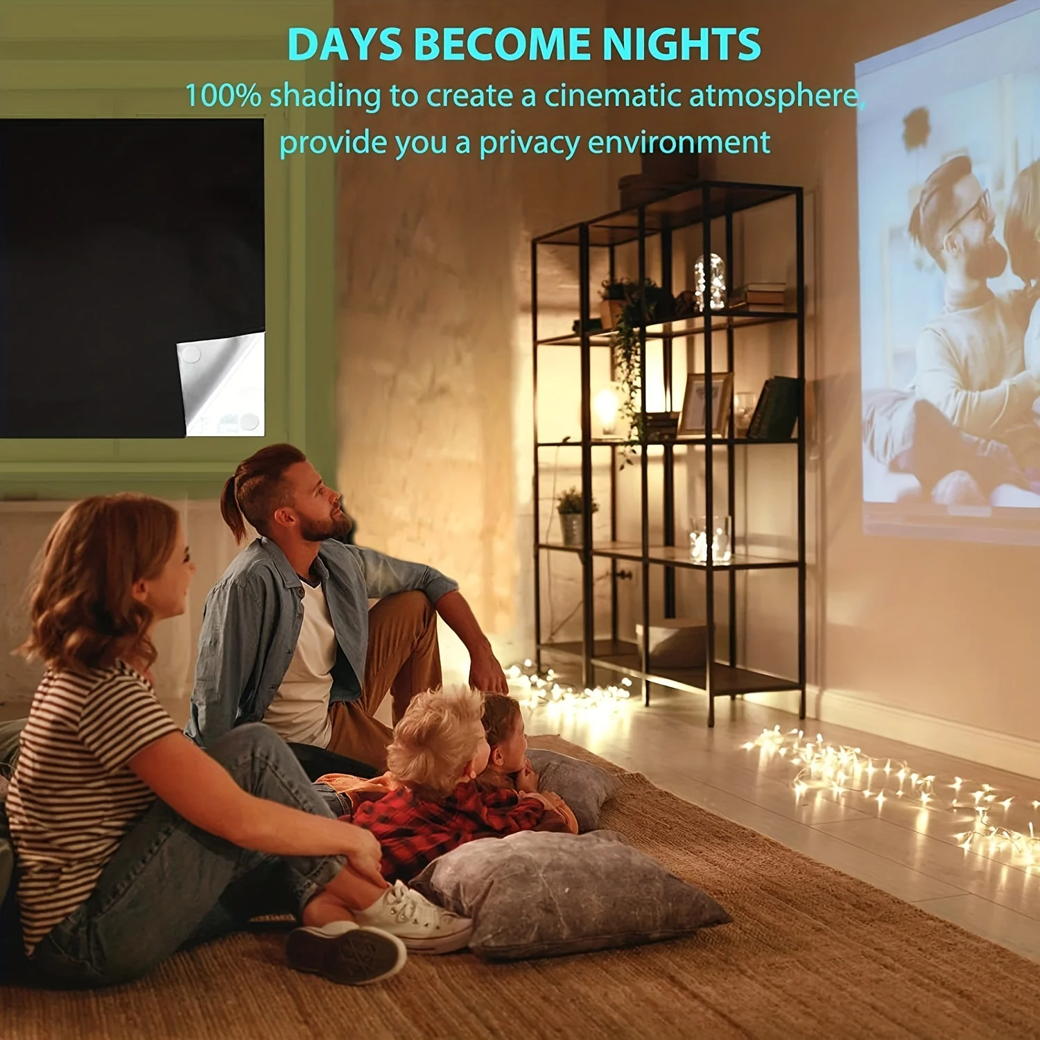 

1pc portable blackout curtain, bedroom blackout curtain, living room travel blackout curtain, office home temporary blackout