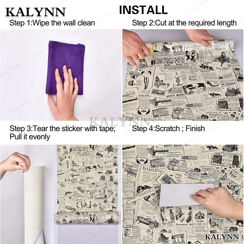 Vintage Contact Paper Many Type Peel and Stick Self Adhesive Wallpaper Removable Stickers Roll for Furniture Shelf Drawer Liner