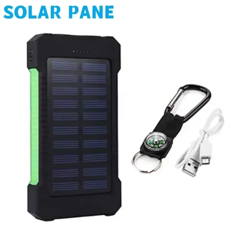 

Multifunctional 200000mAh Milliampere Waterproof Solar Power Charging Bank Outdoor Emergency Fast Charging Mobile Power Supply