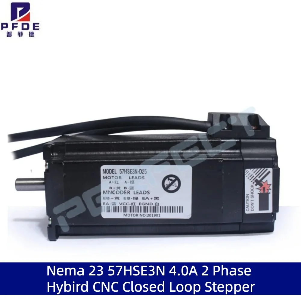 57HSE3N Rtelligent Nema23 3N.M 4.0A 2 Phase Hybird CNC Closed Loop Stepper Motor Easy Servo Motor Step-servo with Encoder 132MM