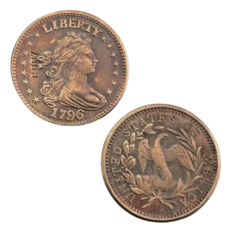1796 US Draped Bust Dime Silver plated Copy coin