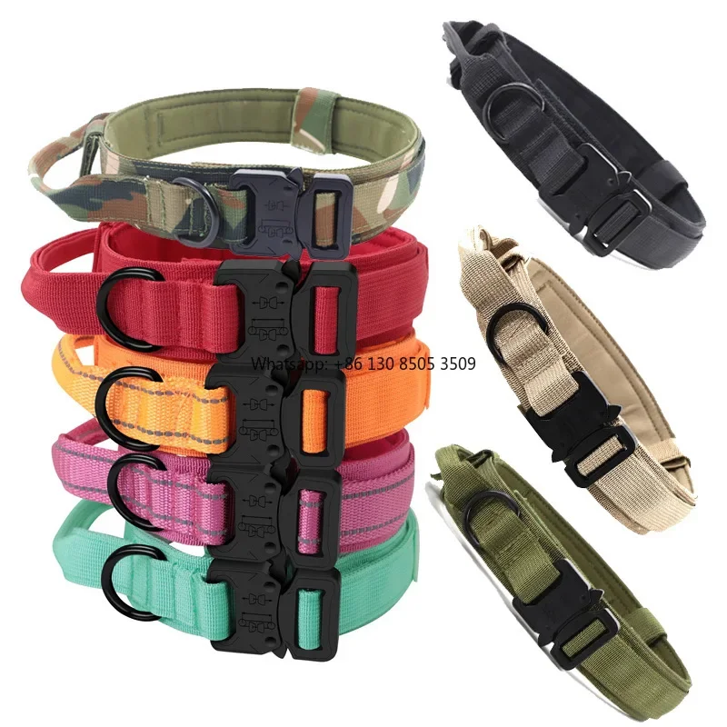 10pcs Manufacturer Wholesale Nylon Camouflage Dog Collar Medium Large