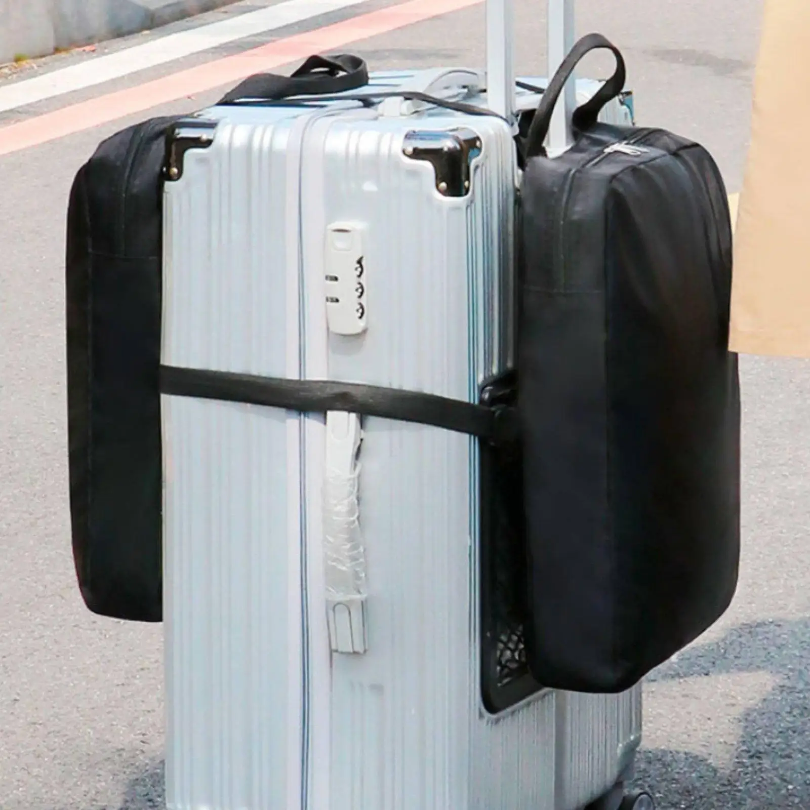 Luggage Expansion Bag Large Capacity Suitcase Bag Low Odor Travel Essentials for Airport