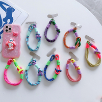 Cute Mobile Phone Lanyard Hanging Decoration Can Be Carried Twist Rope Anti-loss Pendant Fashion Strong Wrist Short Straps Band