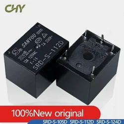 5Pcs/Lot Original New SANYOU SRD-S-105D SRD-S-112D SRD-S-124D 5PIN 10A 5VDC 12VDC 24VDC Power Relay Replaceable (JQC)HF3FF