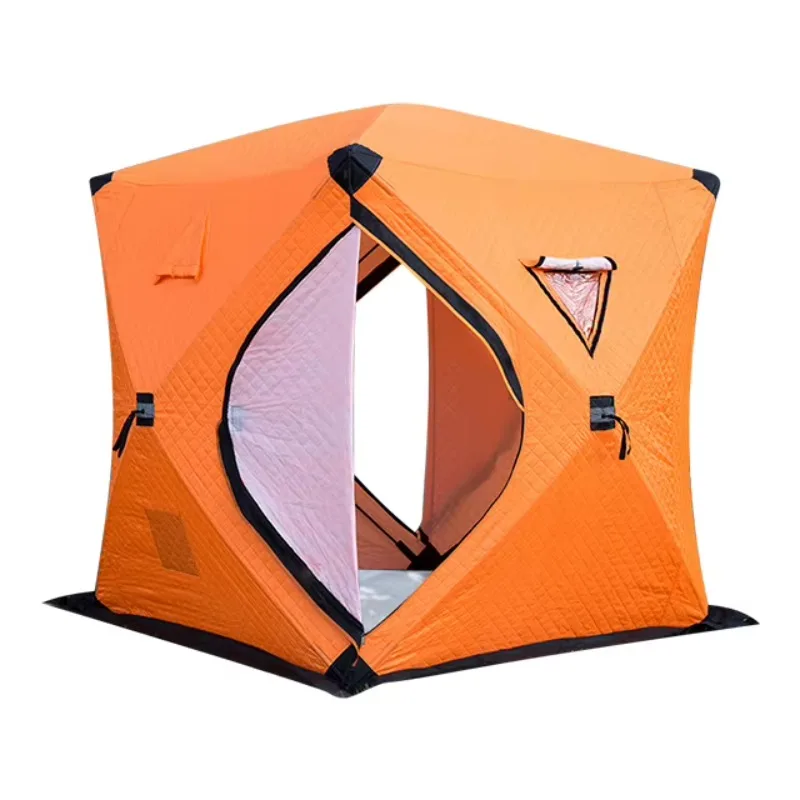 Ice Fishing Tent Carp Tent Winter Warm Outdoor Camping Thickened Cotton Pop up Irregular Shape Tents
