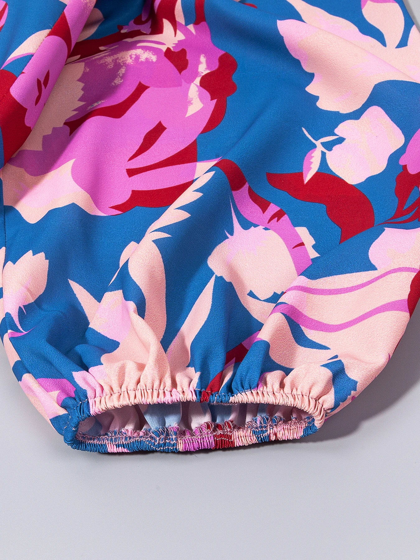 2024 New Bohemian Maxi Dress Floral Square Neck High Waist Maxi Dress Random Prints