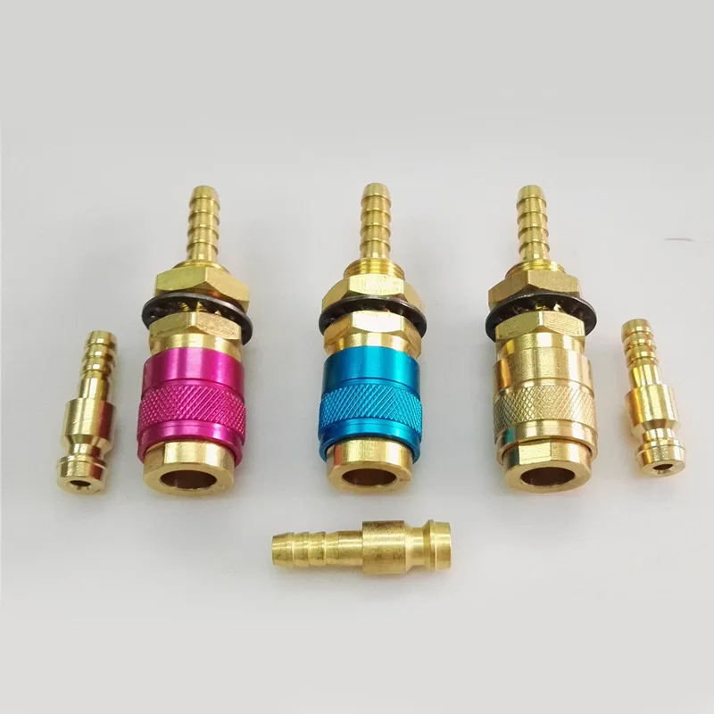 

3 Set Gas & Water Connectors Torch Accessory Replacement Kit Quick Adapter For MIG TIG Welder Practical Useful