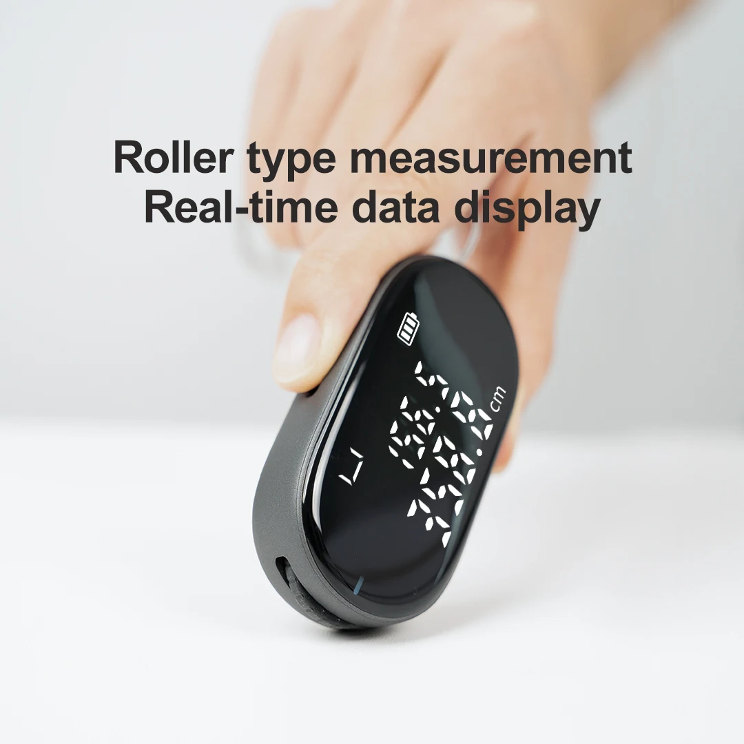 DUKA ATuMan Q2 Mini Electronic Ruler Digital Wheel Tape Measure High Accuracy Type-C Rechargeable Measuring Tool for Home