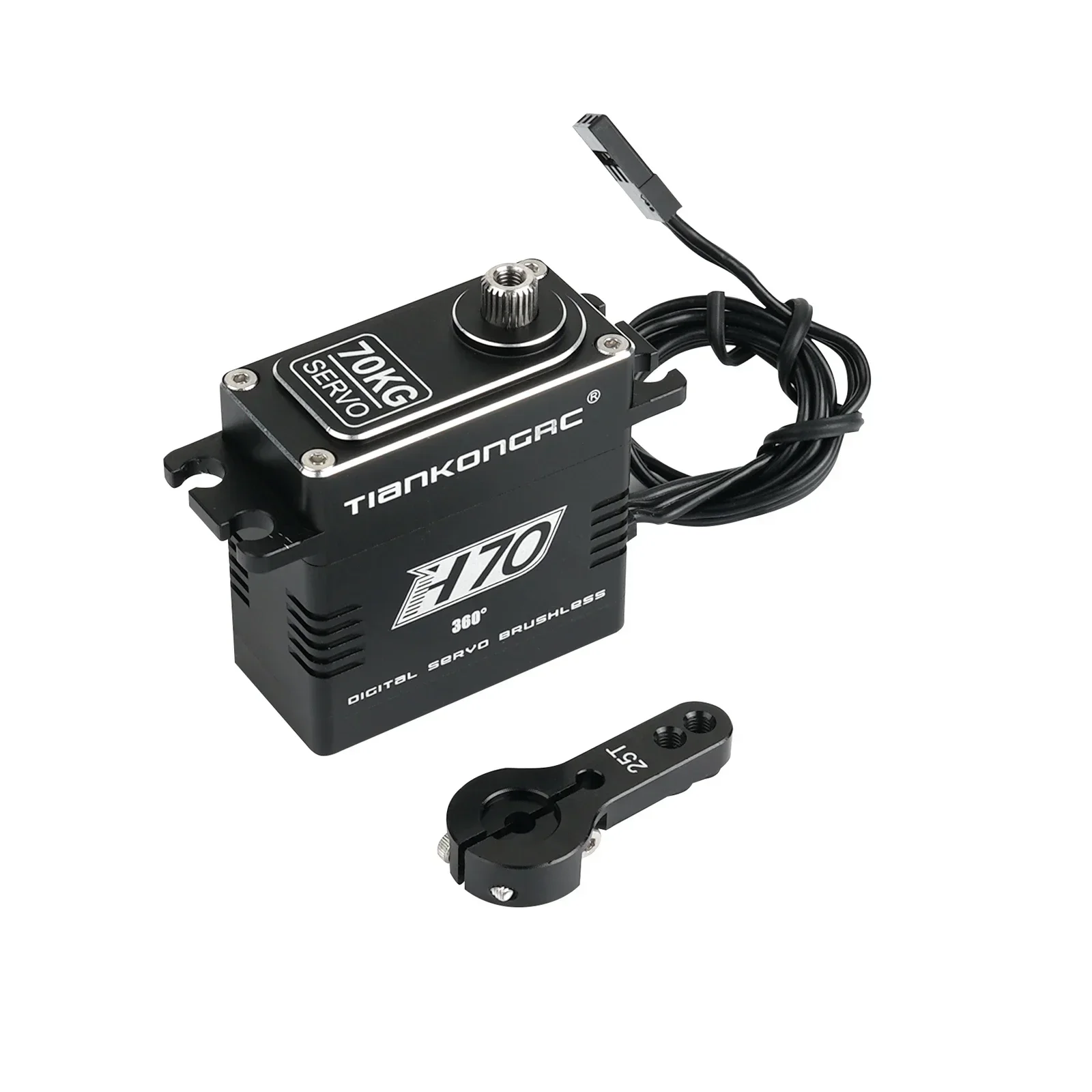 H70 デジタル 70KG 高トルク ブラシレス サーボ メタルギア 180/270/360 度ステアリング RC クローラーロボットモデル用