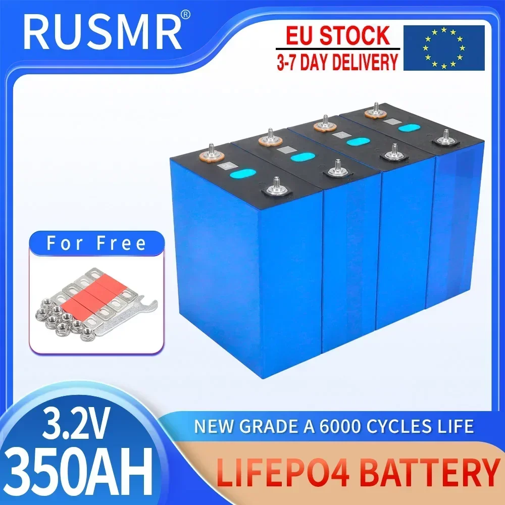 Lifepo4-Batería de fosfato de hierro y litio, célula Solar recargable de 3,2 V, 50Ah, 100Ah, 230Ah, 320Ah, 350Ah, 12V, 24V y 48V