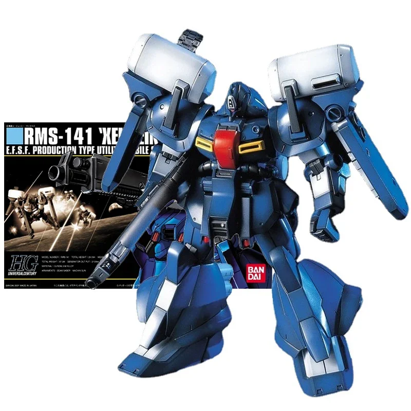 Bandai Genuine Gundam Model Kit Anime Figure HGUC 1/144 RMS-141 Xekueins Collection Gunpla Anime Action Figure Toys for Children