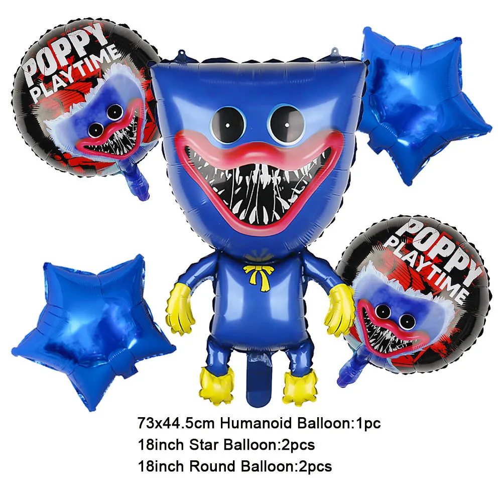 Monster Pooppyes Geburtstags feier Spielzeit dekorative Ballon Einweg geschirr Banner Baby party Jungen und Mädchen Geschenk