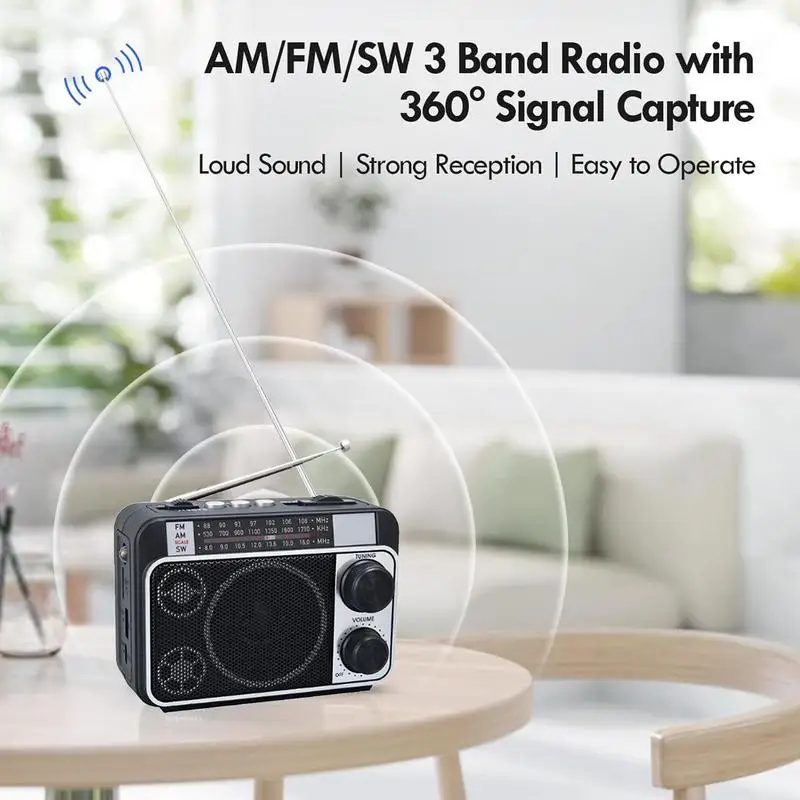 Radio Solar, Radio meteorológica, luz de lectura, reproductor de música, herramienta de alerta meteorológica versátil, accesorios de supervivencia al aire libre para senderismo