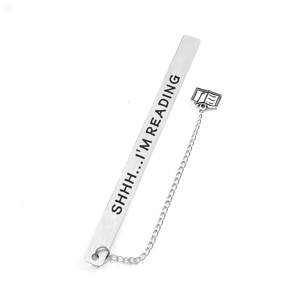 Stainless steel text bookmark with pendant, exquisite and simple student birthday gift, teacher gift, and gratitude gift. image 6
