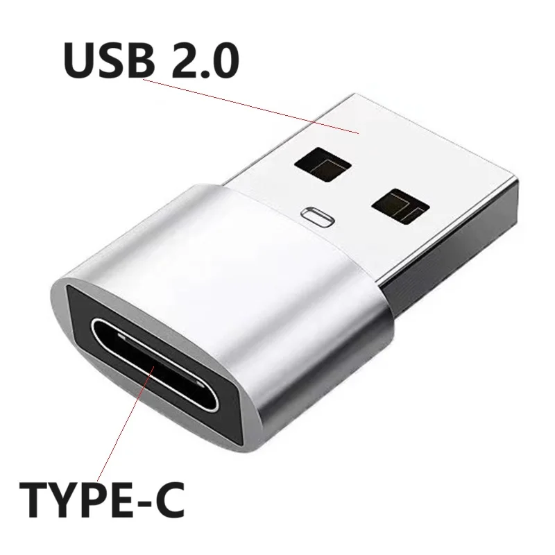 Адаптер USB 3,0 2,0 штекер в Type-c женский