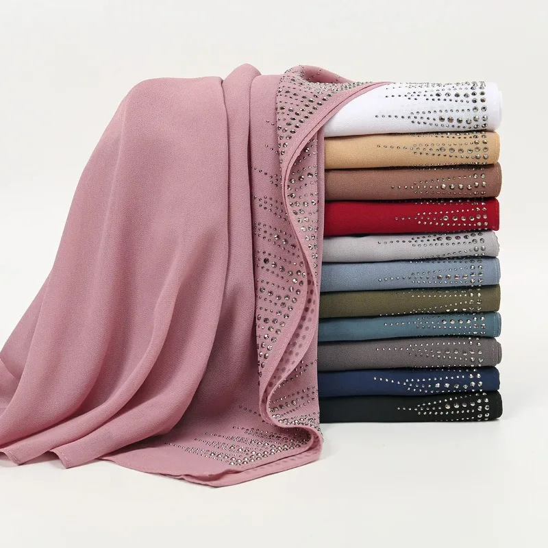 

Шифоновый универсальный длинный шарф, однотонный мягкий дышащий женский шарф-шаль для сумки