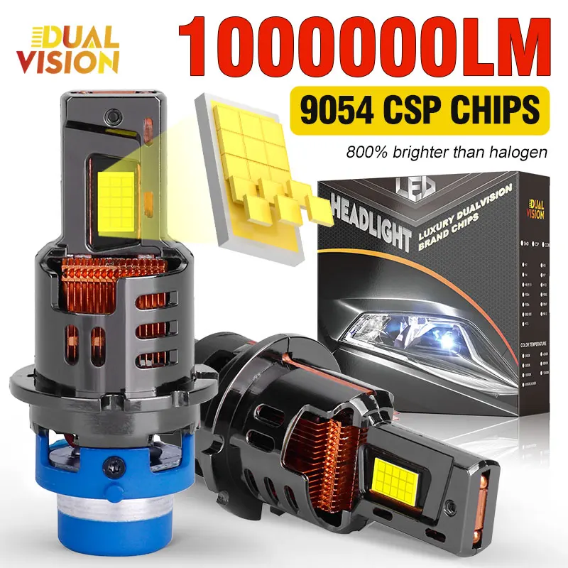 D2S/R D4S/R 1000W LED Car Headlight bulb HID D1S D3S D5S D8S Canbus D1R D3R Xenon Bulb Turbo Car Lamp Motorcycle Light Plug&Play