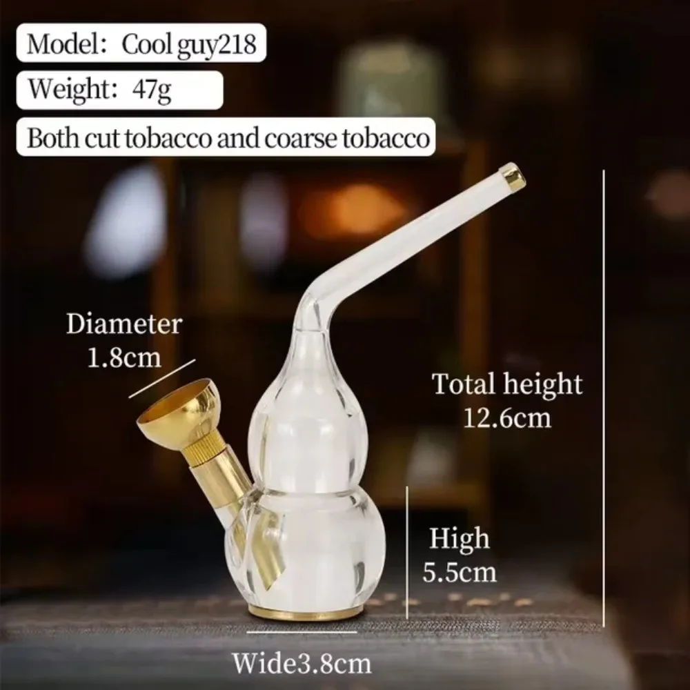 Cigarettes&Tobacco Smoking Pipe Water Filter Acrylic Hookah Set with Metal Grass Bowl Cigarette Holder Herb Smoke Accessories view 2